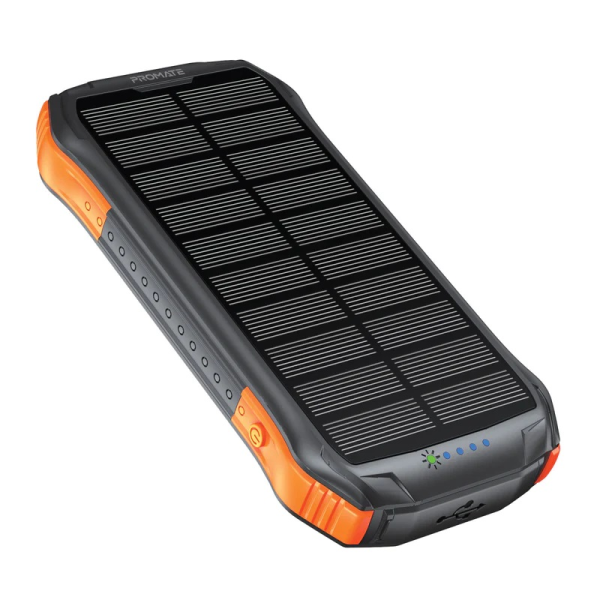 Promate SolarTank-10PDQi 10000mAh Solar Power Bank