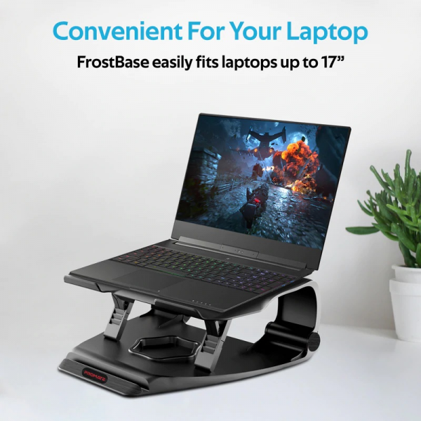 Promate FrostBase Superior Cooling Gaming Laptop Stand