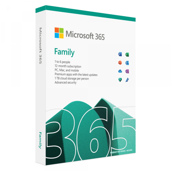 Microsoft Office 365 Family (One-Year Africa Subscription; Up to 6 people)