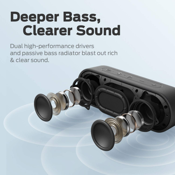 Tribit XSound Go 16 W Wireless Portable Bluetooth Speaker with Rich Bass