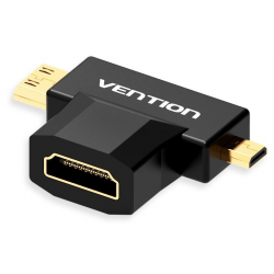 Vention Mini HDMI Male + Micro HDMI Male to HDMI Female Adapter 
