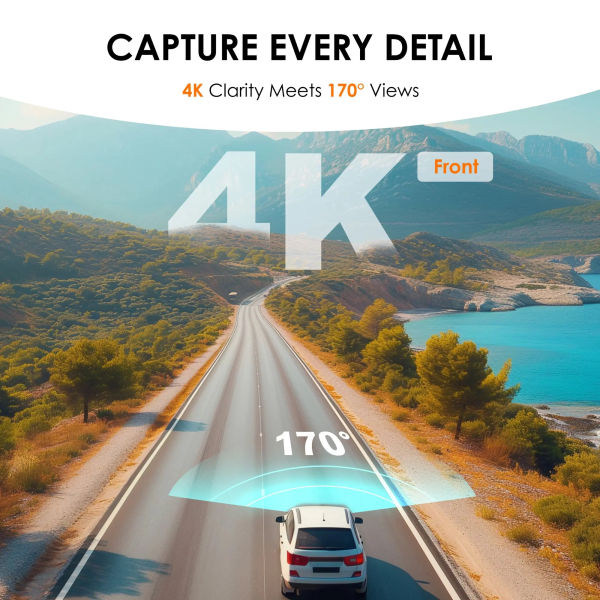 Rexing V1P Flex X4 4K WiFi Dual Dash Cam 