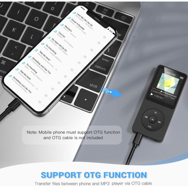 AGPTEK A02 Portable MP3 Player 16GB