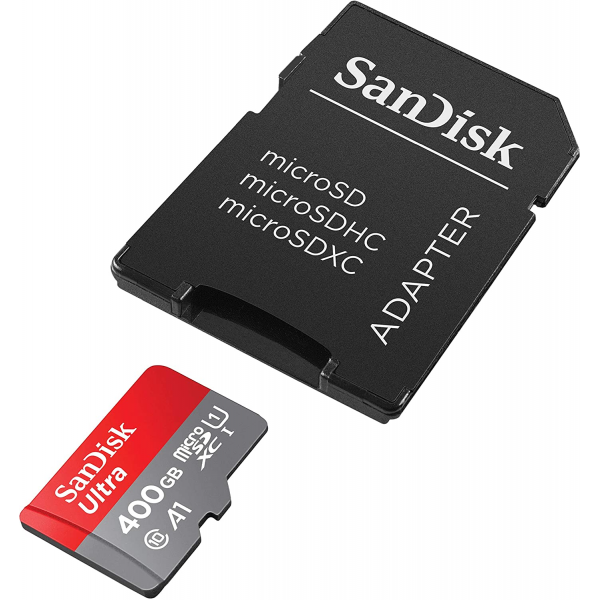 SanDisk Ultra 400GB microSDXC Memory Card + SD Adapter  100MB/s, Class 10, U1 
