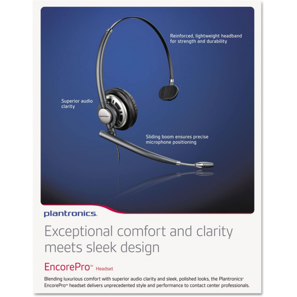 Plantronics EncorePro HW710 Monaural Headset with Noise-Canceling Mic