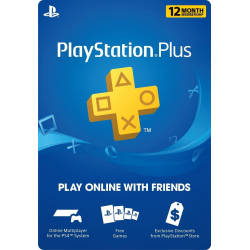 Sony 12 Month Playstation Plus Psn Membership Card (New) 1 Year 