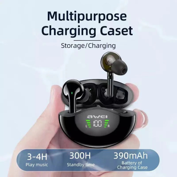 AWEI T12P True Wireless Earbuds TWS, Bluetooth 5.1