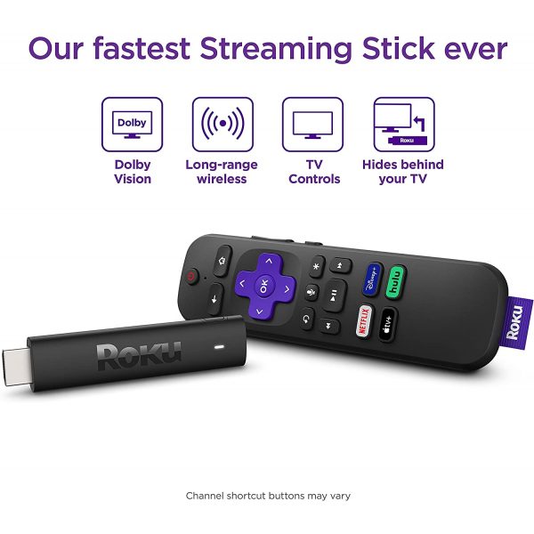 Roku Streaming Stick 4K Streaming Device 