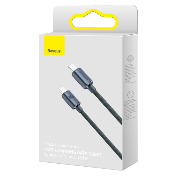 Baseus Crystal Shine Series Fast Charging Data Cable Type-C to Type-C 100W