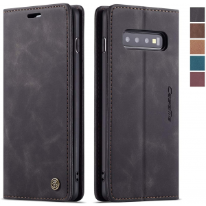 CaseMe Magnetic Leather Flip Cover for Samsung Galaxy S10,S10+