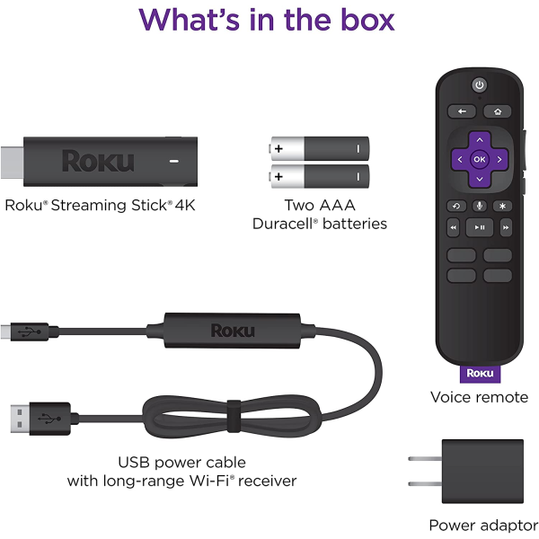 Roku Streaming Stick 4K Streaming Device 