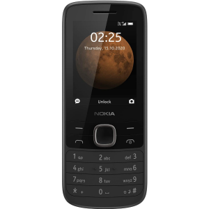 Nokia 225 Feature Phone, 4G, Dual SIM, 64MB RAM-Black 