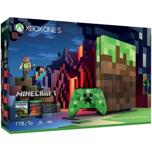Xbox One S 1TB Limited Edition Console - Minecraft Bundle 