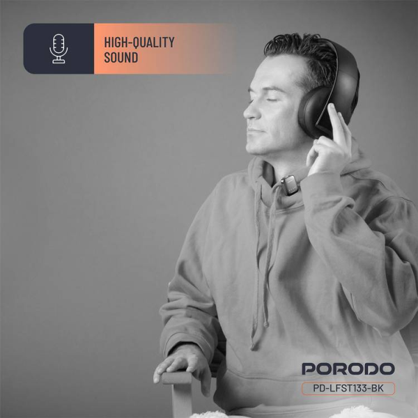 Porodo Two-Device Connect Handheld Lavalier Microphone