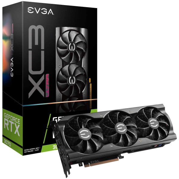 EVGA GeForce RTX 3070 XC3 Ultra Gaming, 8GB GDDR6