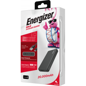 Energizer - MAX 20,000mAh High Speed Universal Portable Charger- Powerbank