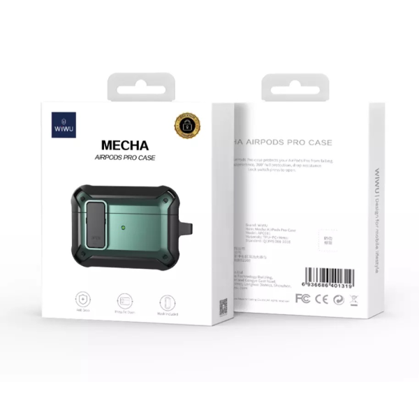 WiWU Mecha Military Shockproof Case for Airpods Pro