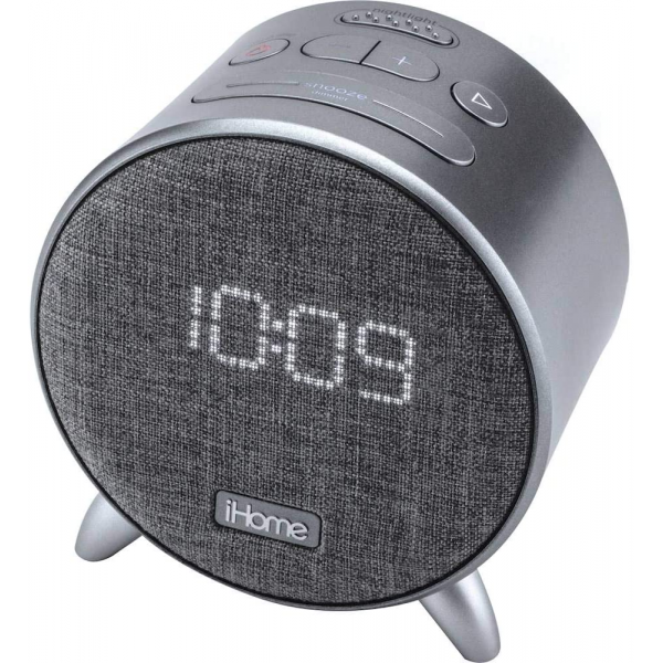 iHome iBT235 Bluetooth Digital Alarm Clock with Dual USB Charging
