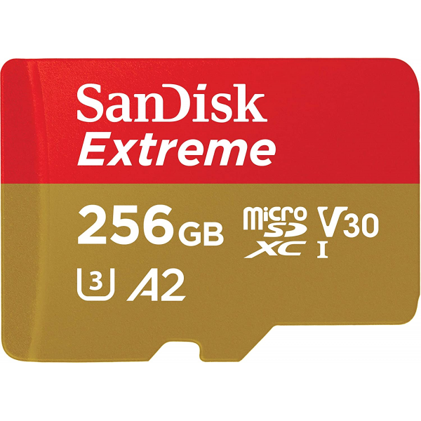 SanDisk 256GB Extreme microSD UHS-I U3 V30 A2 160MB/s
