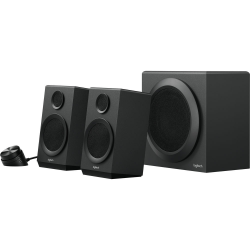 Logitech Z333 2.1 Speaker system with Headphone Jack (3-Piece) - Black
