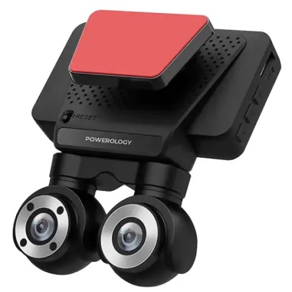 Powerology Dual Lens Dash Camera - CAM108