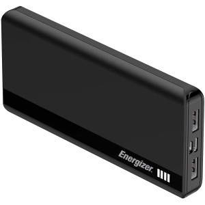 Energizer UE10054 10000mAh Fast Charging Dual Input -micro USB, Type-C Powerbank with Power Delivery 18W 