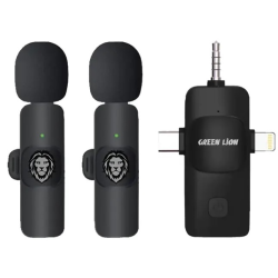 Green Lion 3-in-1 Wireless Microphone USB-C / Lightning / Aux 
