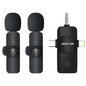 Green Lion 3-in-1 Wireless Microphone USB-C / Lightning / Aux 