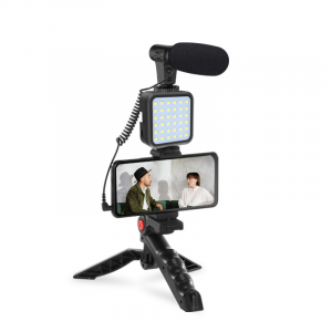 Jumpflash KIT 01LM Vlogging Kit with Mic LED Light Tripod Remote