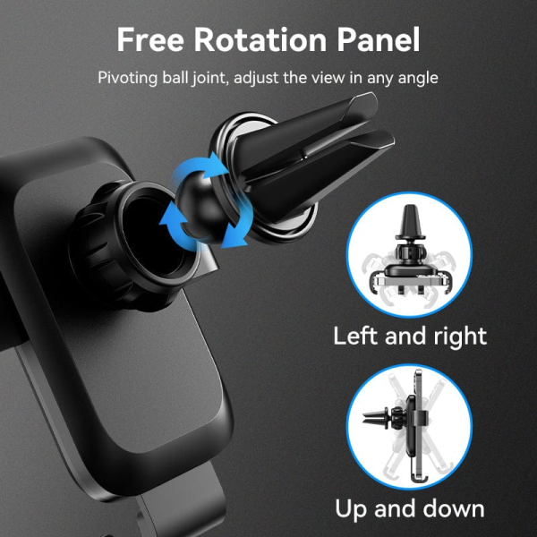 Vention Auto-Clamping Car Phone Mount With Duckbill Clip