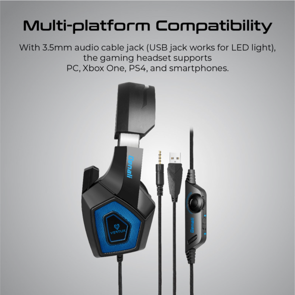 Vertux Denali High Fidelity Surround Sound Gaming Headset