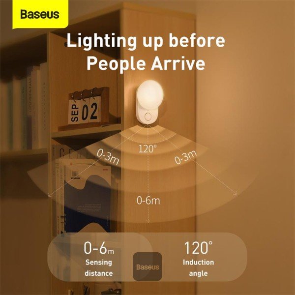 Baseus Sunshine Series Full Moon Induction Night Light 