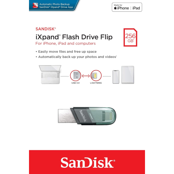SanDisk iXpand Flash Drive Go 256GB