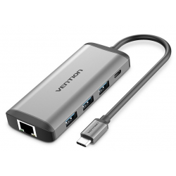 Vention USB Type C to Multi-Function 8 IN 1 Hub / Docking Station 
