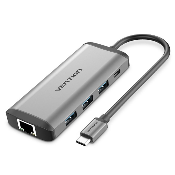 Vention USB Type C to Multi-Function 8 IN 1 Hub / Docking Station 