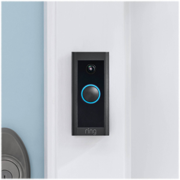 Ring Wi-Fi Video Doorbell - Wired - Black