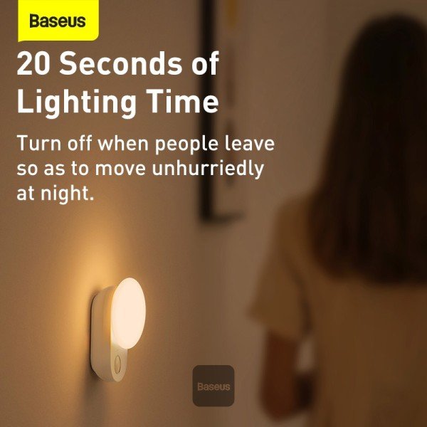 Baseus Sunshine Series Full Moon Induction Night Light 