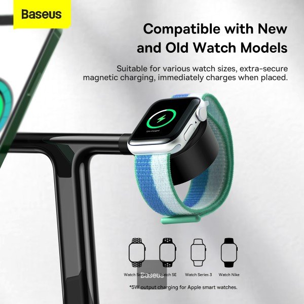 Baseus Swan 3 in 1 Magnetic Wireless Charger Stand