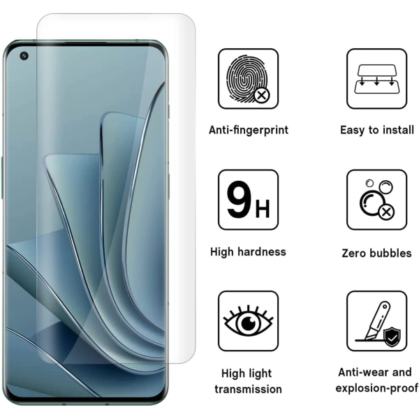 OnePlus 10 Pro UV Full Glue Tempered Glass Protector