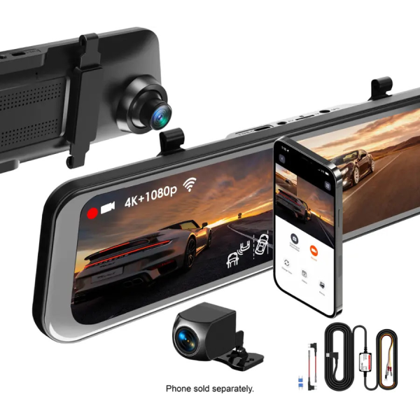 Rexing M2 Max Pro 4K WiFi GPS Rear Mirror Dash Cam 