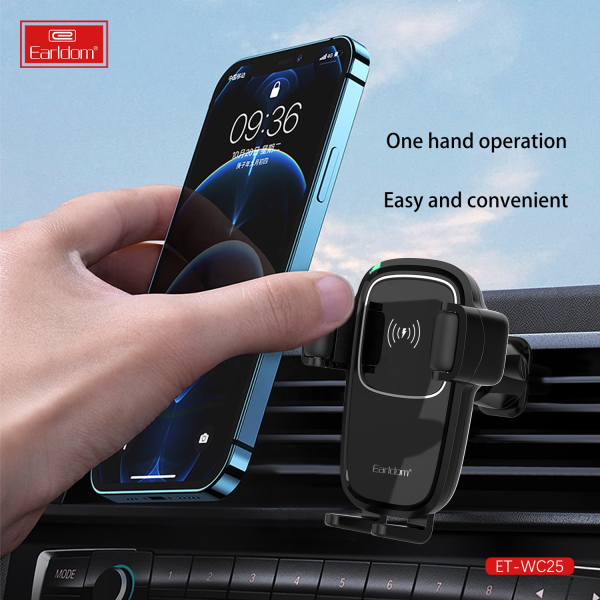 Earldom WC25 15W Wireless Charger Car Phone Holder