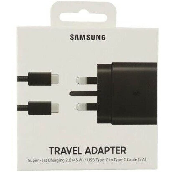 Samsung 45W UK Plug Travel Adapter with USB type C Cable