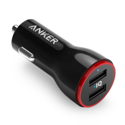 Anker PowerDrive 2 – 4.8A / 24W 2-Port USB Car Charger with PowerIQ