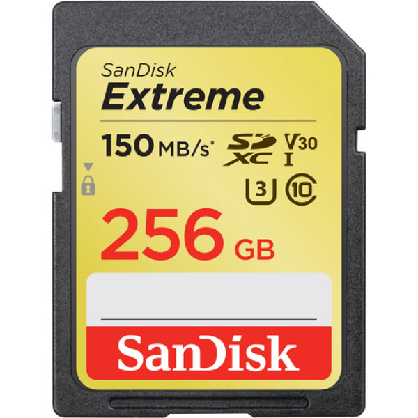 SanDisk 256GB Extreme UHS-I SDXC Memory Card