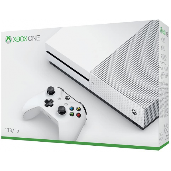 Microsoft Xbox One S 1Tb Console - White 