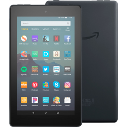 Amazon Fire 7 Tablet with Alexa, 7" Display, 16 GB, Black