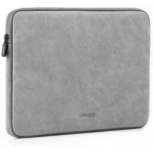 UGREEN 13.3 Inch Laptop Case PU Suede Leather Soft Padded Zipper Cover