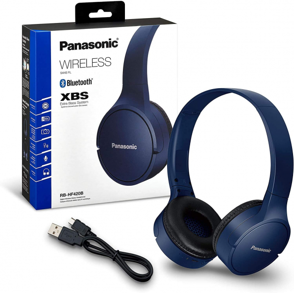 Panasonic RB-HF420B Wireless On Ear Headphones 