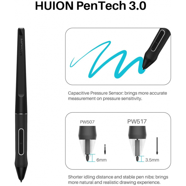 Huion Kamvas 13 Pen Display Graphics Drawing Tablet