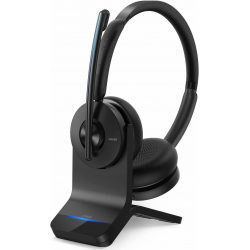 Anker PowerConf H500, Bluetooth Dual-Ear Headset with Microphone